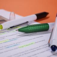 Długopis z zakreślaczem FLUO