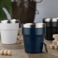 Kubek z recyklingowanej stali nierdzewnej MAKEL 300 ml