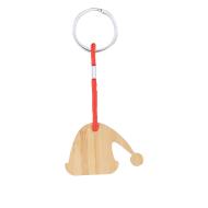 Bambusowy brelok do kluczy, świąteczny motyw