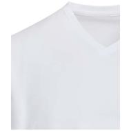 Balfour organiczna koszulka unisex z krótkim rękawem i dekoltem w serek, wykonana z materiału o gram