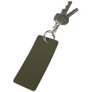 Resi Plus brelok z prostokątną zawieszką z recyklingowanego materiału z certyfikatem GRS