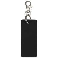 Resi Plus brelok z prostokątną zawieszką z recyklingowanego materiału z certyfikatem GRS