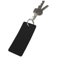 Resi Plus brelok z prostokątną zawieszką z recyklingowanego materiału z certyfikatem GRS