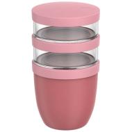 Mepal Ellipse 3-częściowy izolowany pojemnik na lunch o pojemności 500 ml + 2 x 200 ml