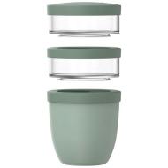 Mepal Ellipse 3-częściowy izolowany pojemnik na lunch o pojemności 500 ml + 2 x 200 ml