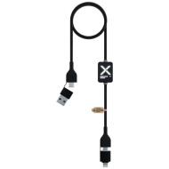 SCX.design C32 kabel do ładowania 60 W z przełącznikiem i podświetlanym logo