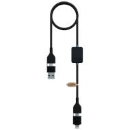 SCX.design C32 kabel do ładowania 60 W z przełącznikiem i podświetlanym logo