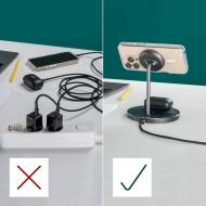 Magnetyczna ładowarka bezprzewodowa 2 w 1 15W Hama
