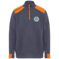 Maverick 280 g/m2 męski sweter z zamkiem błyskawicznym do połowy długości