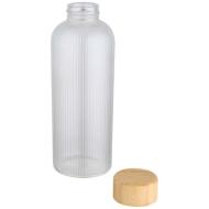 Mirage butelka ze szkła borokrzemowego o pojemności 650 ml z pojedynczą ścianką i zakrętką bambusową