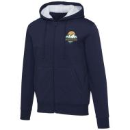 Natron bluza sherpa z kapturem z zamkiem błyskawicznym na całej długości 320 g/m²