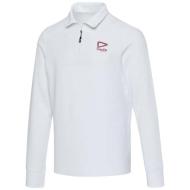 Apollo koszulka polo z zamkiem do połowy i długimi rękawami, uniseks 245 g/m²