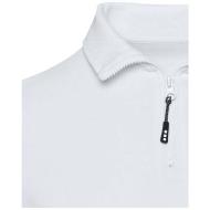 Apollo koszulka polo z zamkiem do połowy i długimi rękawami, uniseks 245 g/m²