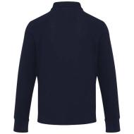 Apollo koszulka polo z zamkiem do połowy i długimi rękawami, uniseks 245 g/m²