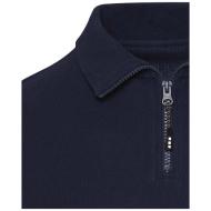 Apollo koszulka polo z zamkiem do połowy i długimi rękawami, uniseks 245 g/m²