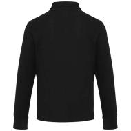 Apollo koszulka polo z zamkiem do połowy i długimi rękawami, uniseks 245 g/m²