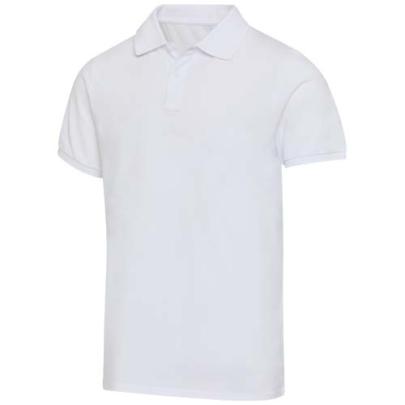 Beryl naturalna koszulka polo z recyklingu z krótkim rękawem, unisex, o gramaturze 220 g/m²