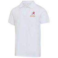 Beryl naturalna koszulka polo z recyklingu z krótkim rękawem, unisex, o gramaturze 220 g/m²
