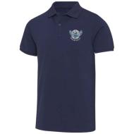 Beryl naturalna koszulka polo z recyklingu z krótkim rękawem, unisex, o gramaturze 220 g/m²