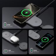 Ładowarka bezprzewodowa 3 w 1 25W Aukey