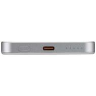 Powerbank Avis 5000 mAh z recyklingowanego aluminium posiadającego certyfikację RCS, z wbudowanym ma