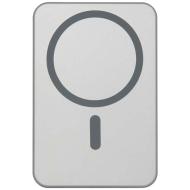 Powerbank Avis 10 000 mAh z recyklingowanego aluminium, z wbudowanym magnesem
