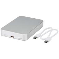 Powerbank Avis 10 000 mAh z recyklingowanego aluminium, z wbudowanym magnesem