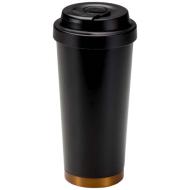 Kubek termiczny Hampton o pojemności 480 ml, wykonany ze stali nierdzewnej z recyklingu z certyfikac