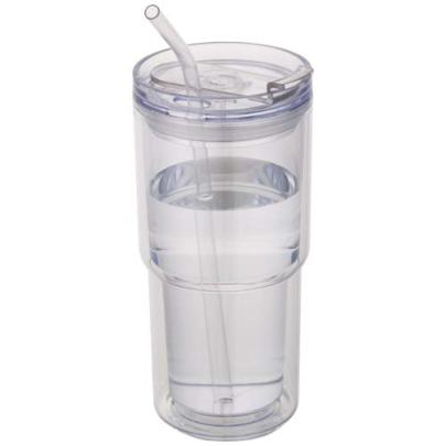 Kubek plastikowy Archer o pojemności 480 ml z podwójnymi ściankami