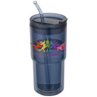 Kubek plastikowy Archer o pojemności 480 ml z podwójnymi ściankami