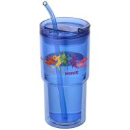Kubek plastikowy Archer o pojemności 480 ml z podwójnymi ściankami