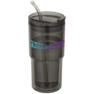 Kubek plastikowy Archer o pojemności 480 ml z podwójnymi ściankami