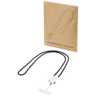 Ion 65 W 5 w 1 - kabel do ładowania z funkcją smyczy na szyję, wykonany z tworzywa sztucznego pochod