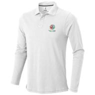 Męskie polo Calgary z długim rękawem 180 g/m²