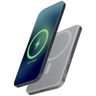 Powerbank Avis 5000 mAh z recyklingowanego aluminium posiadającego certyfikację RCS, z wbudowanym ma