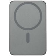 Powerbank Avis 5000 mAh z recyklingowanego aluminium posiadającego certyfikację RCS, z wbudowanym ma