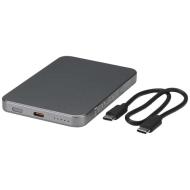 Powerbank Avis 5000 mAh z recyklingowanego aluminium posiadającego certyfikację RCS, z wbudowanym ma