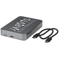 Powerbank Avis 10 000 mAh z recyklingowanego aluminium, z wbudowanym magnesem