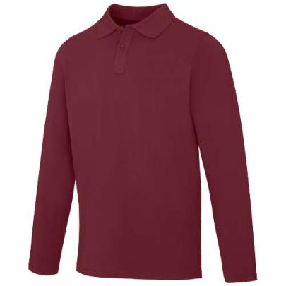 Męskie polo Calgary z długim rękawem 180 g/m²