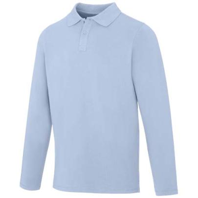 Męskie polo Calgary z długim rękawem 180 g/m²