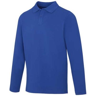 Męskie polo Calgary z długim rękawem 180 g/m²