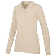 Damskie polo Calgary z długim rękawem 180 g/m²