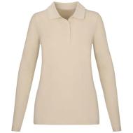 Damskie polo Calgary z długim rękawem 180 g/m²