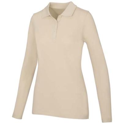 Damskie polo Calgary z długim rękawem 180 g/m²