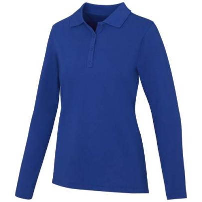 Damskie polo Calgary z długim rękawem 180 g/m²