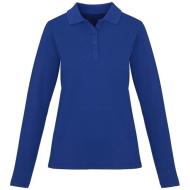 Damskie polo Calgary z długim rękawem 180 g/m²