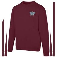 Jasper organiczna bluza unisex z recyklingu o gramaturze 280 g/m² z okrągłym dekoltem i certyfikatem