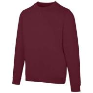 Jasper organiczna bluza unisex z recyklingu o gramaturze 280 g/m² z okrągłym dekoltem i certyfikatem