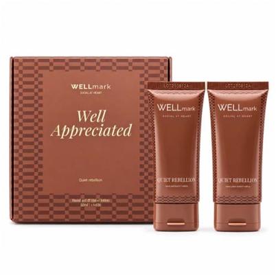 Zestaw upominkowy Wellmark Quiet Rebellion: płyn do mycia rąk 70 ml i balsam do rąk 70 ml