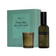 Zestaw upominkowy Wellmark: spray do wnętrz 100 ml i świeca Tender Affection 70 ml